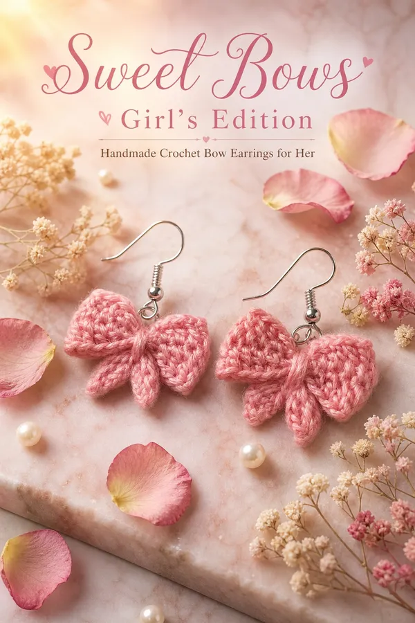 Pink_Crochet_Bow_Drop_Earrings_for_Women