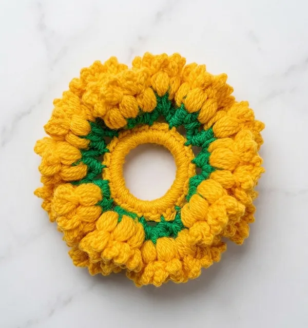 Yellow_Cotton_Crochet_Bun_Holder_for_Women