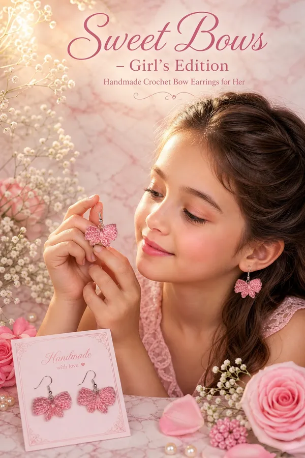 Pink_Crochet_Bow_Drop_Earrings_for_Women