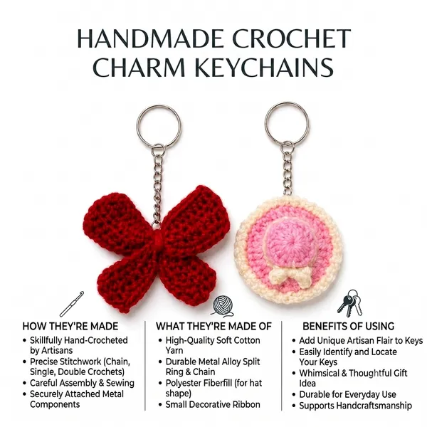 Multicolour_Cotton_Crochet_Keychain_Set_For_Bags