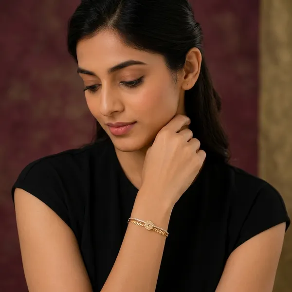 Gold_Toned_Chain_Bracelet_Set_For_Women