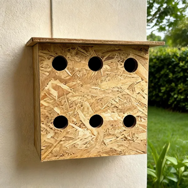 Brown_Wood_Six_Entry_Bird_House_Natural_Finish