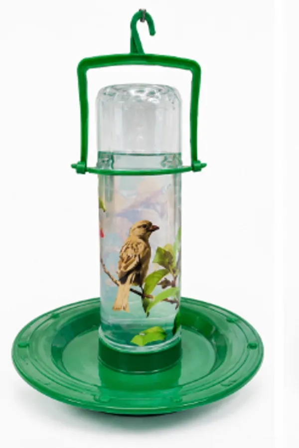 Green_Plastic_Hanging_Bird_Water_Feeder_750_ML