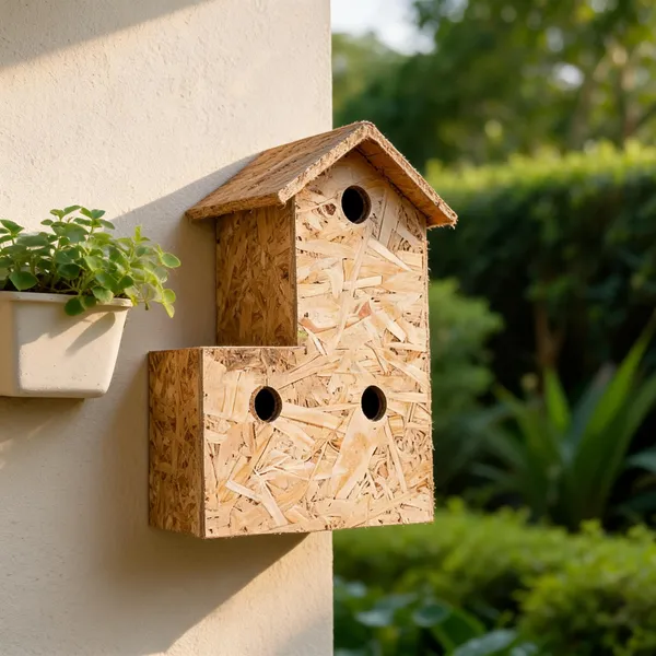 Brown_Wood_L-Shaped_Three-Entry_Bird_House_Sloped_Roof