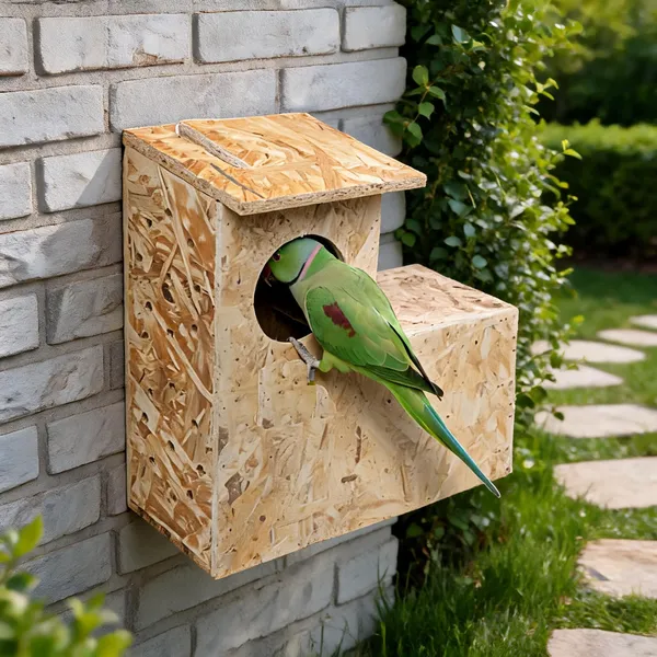 Brown_Wood_Panel_Enclosed_Bird_House_For_Parrot_And_Myna