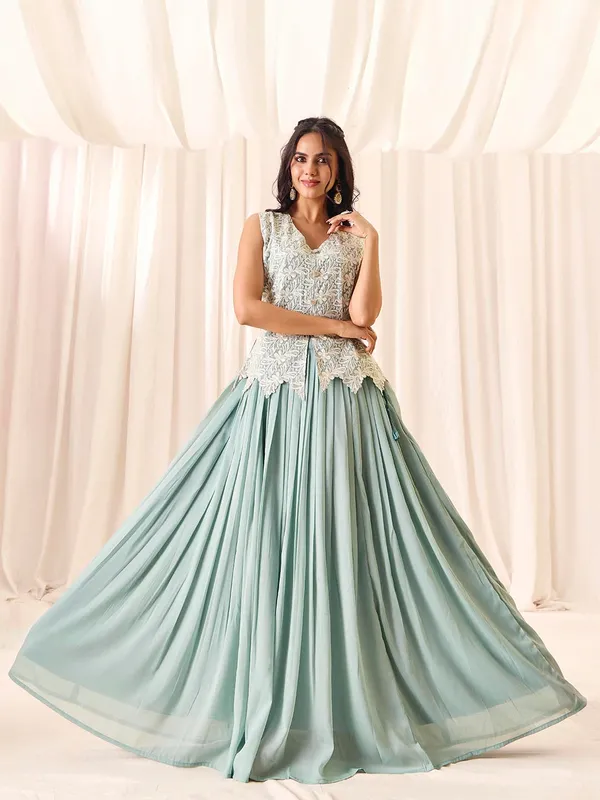 Sky_Blue_Georgette_Vatican_Print_Embroidered_Top_Skirt_Set_For_Women