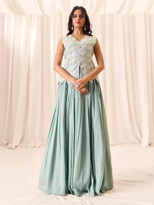 Sky_Blue_Georgette_Vatican_Print_Embroidered_Top_Skirt_Set_For_Women