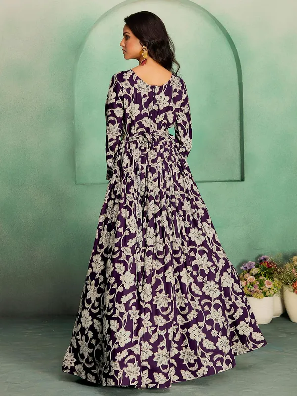 Wine_Georgette_Embroidered_Co-Ord_Set_For_Women