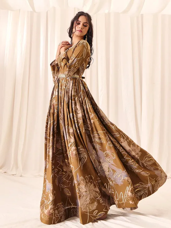 Coffee_Georgette_Vatican_Print_Embroidered_Anarkali_Gown_For_Women