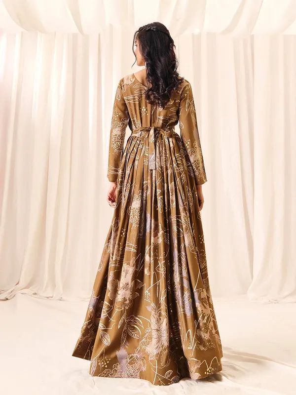 Coffee_Georgette_Vatican_Print_Embroidered_Anarkali_Gown_For_Women