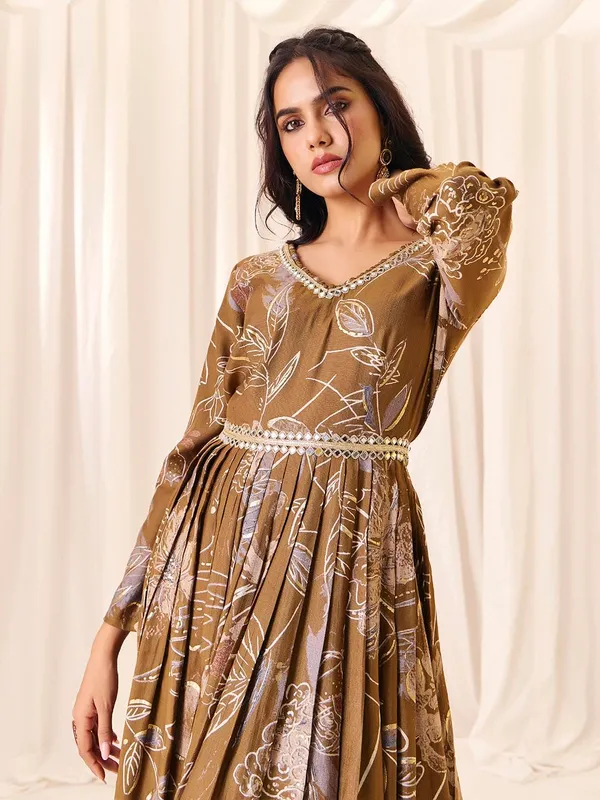 Coffee_Georgette_Vatican_Print_Embroidered_Anarkali_Gown_For_Women
