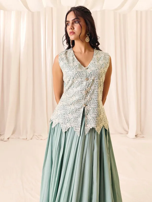 Sky_Blue_Georgette_Vatican_Print_Embroidered_Top_Skirt_Set_For_Women