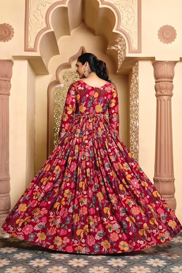 Maroon_Rayon_Flared_Anarkali_Embroidered_Gown_For_Women