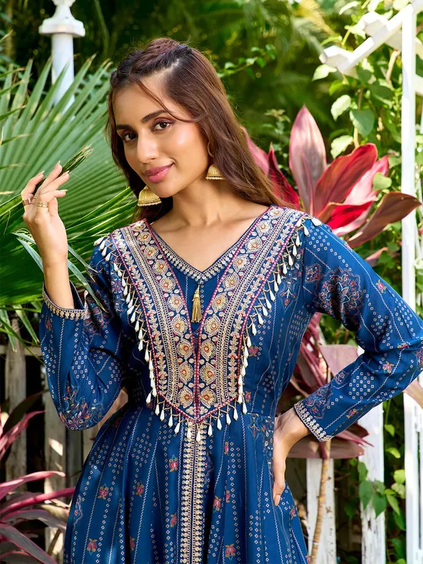 Blue_Georgette_Embroidered_Gown_For_Women