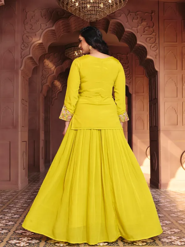 Yellow_Chinon_Embroidered_Lehenga_Choli_Set_For_Women