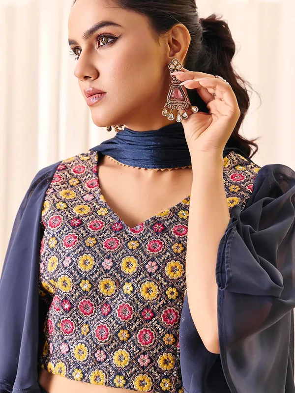 Navy_Blue_Georgette_Embroidered_Top_Palazzo_Set_For_Women