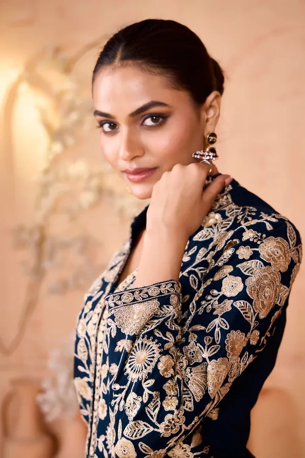 Dark_Blue_Rayon_Embroidered_Sharara_Suit_For_Women