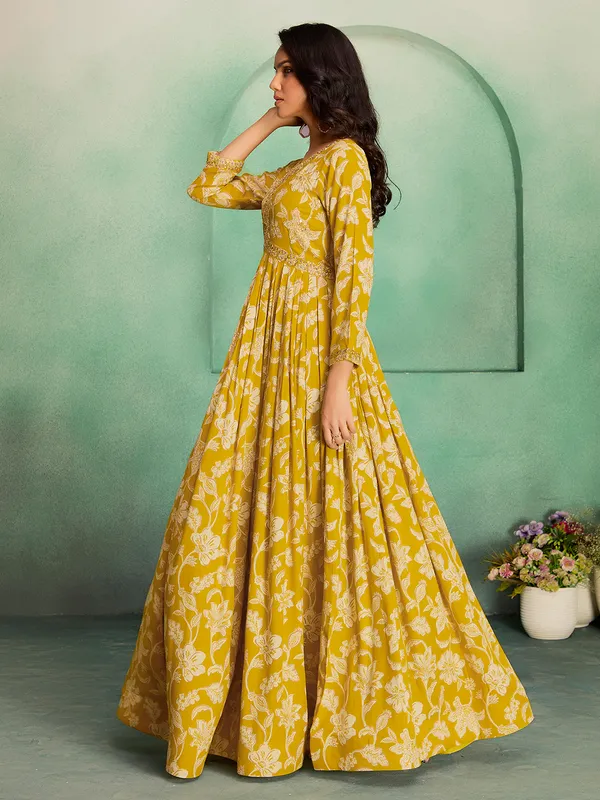 Yellow_Georgette_Embroidered_Sharara_Set_For_Women