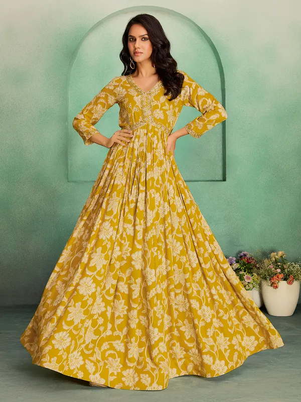 Yellow_Georgette_Embroidered_Sharara_Set_For_Women