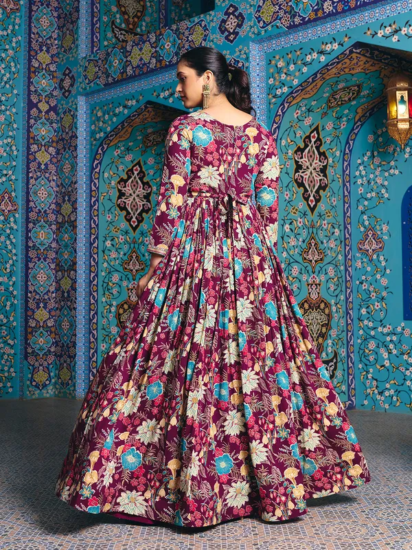 Wine_Georgette_Flared_Anarkali_Embroidered_Gown_For_Women