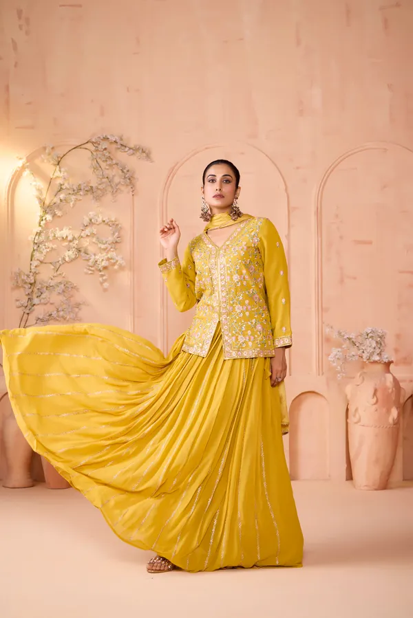 Yellow_Georgette_Embroidery_Dori_Work_Skirt_Top_Dupatta_Set_For_Women
