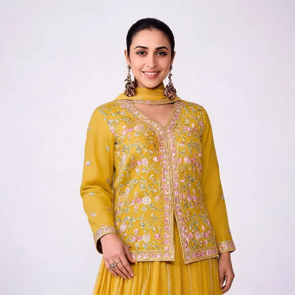 Yellow_Georgette_Embroidery_Dori_Work_Skirt_Top_Dupatta_Set_For_Women