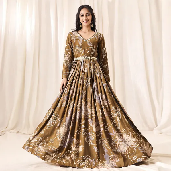 Coffee_Georgette_Vatican_Print_Embroidered_Anarkali_Gown_For_Women
