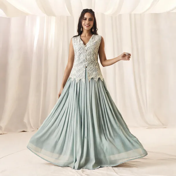 Sky_Blue_Georgette_Vatican_Print_Embroidered_Top_Skirt_Set_For_Women