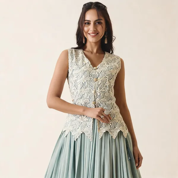 Sky_Blue_Georgette_Vatican_Print_Embroidered_Top_Skirt_Set_For_Women