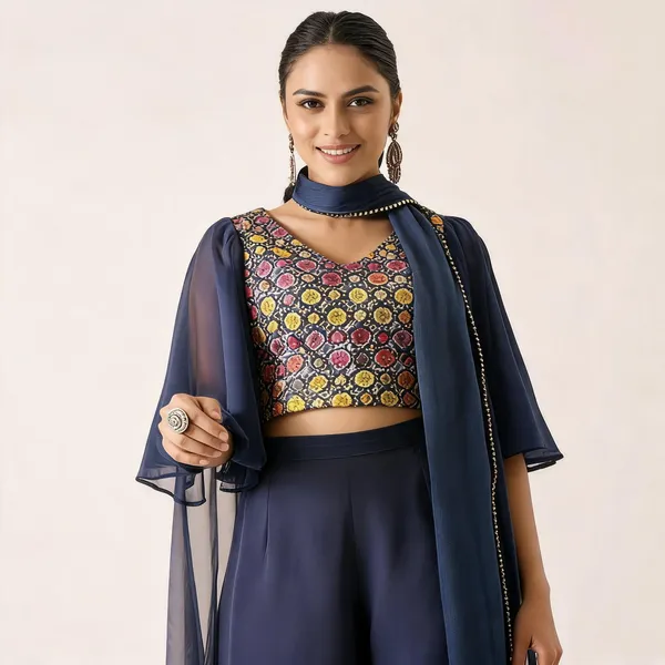 Navy_Blue_Georgette_Embroidered_Top_Palazzo_Set_For_Women