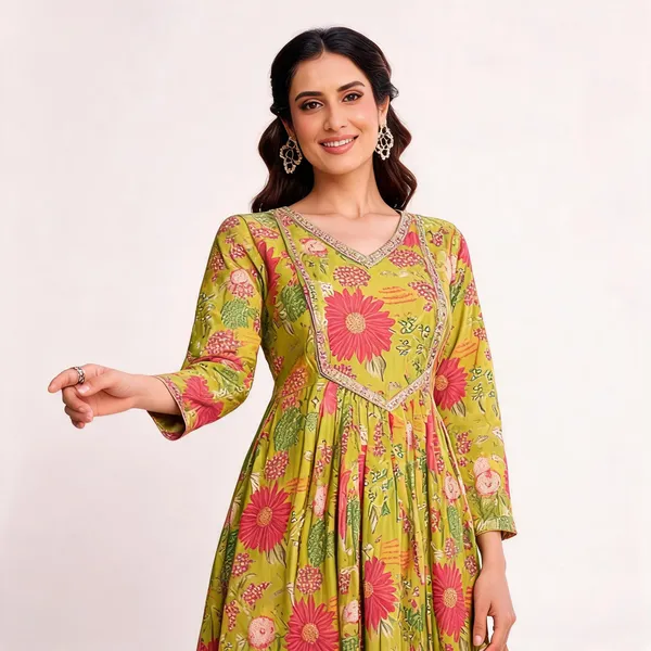 Green_Georgette_Vatican_Print_Flared_Anarkali_Gown_For_Women
