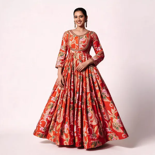 Orange_Georgette_Vatican_Print_Embroidered_Anarkali_Gown_For_Women