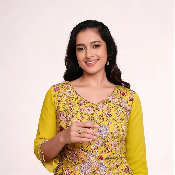 Yellow_Chinon_Embroidered_Lehenga_Choli_Set_For_Women