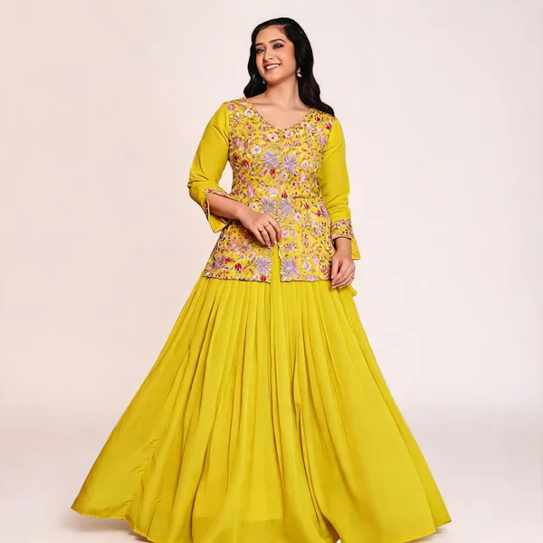 Yellow_Chinon_Embroidered_Lehenga_Choli_Set_For_Women