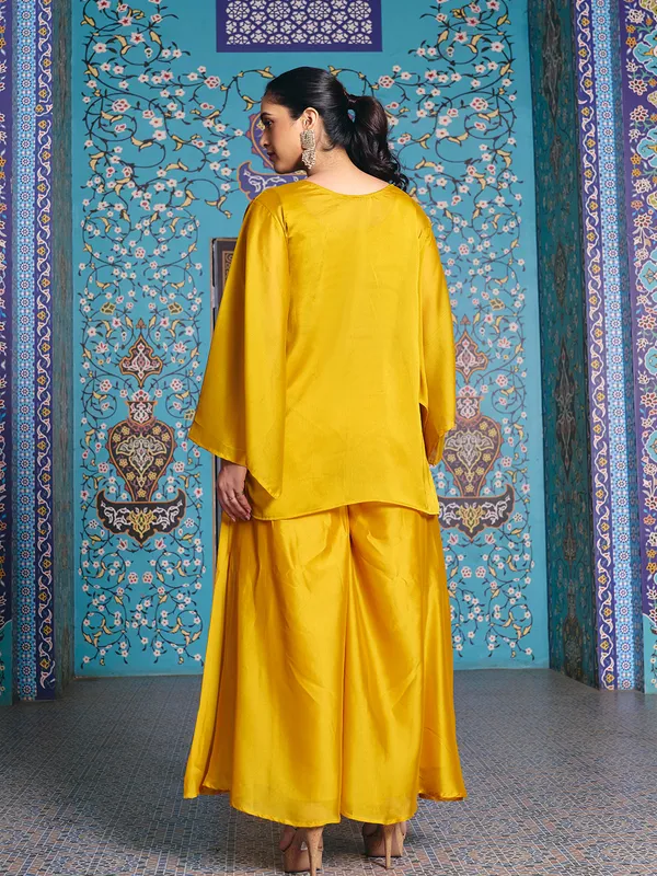 Yellow_Rangoli_Silk_Embroidered_Kurta_Palazzo_Set_For_Women