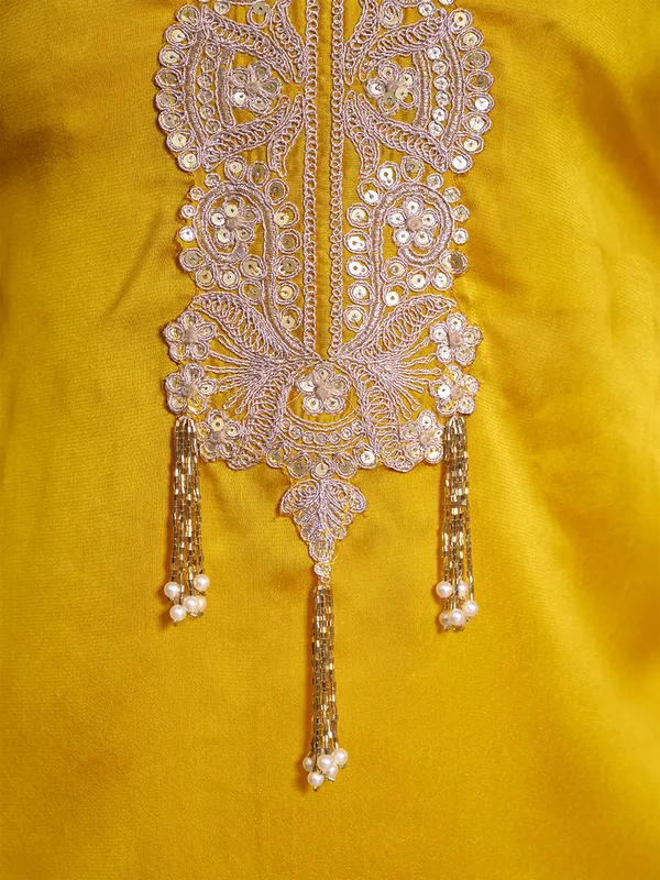 Yellow_Rangoli_Silk_Embroidered_Kurta_Palazzo_Set_For_Women