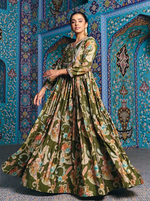 Green_Georgette_Vatican_Print_Embroidered_Flared_Anarkali_Gown_For_Women