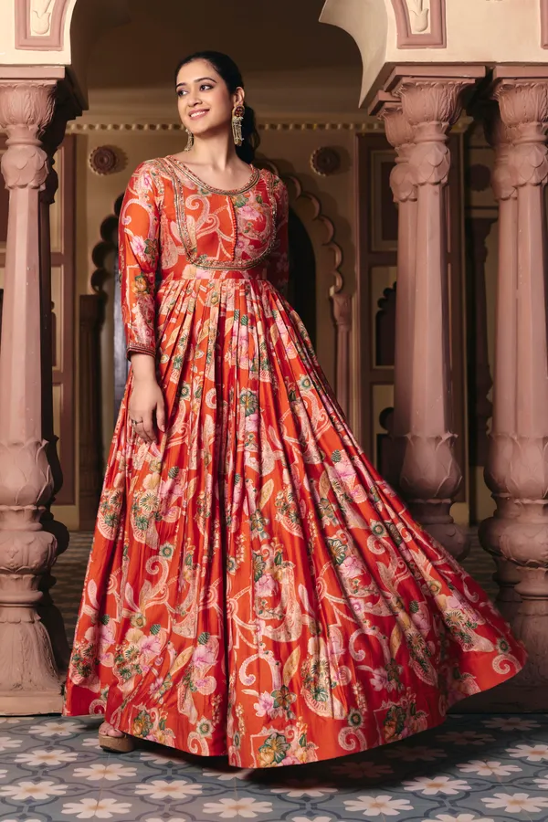 Orange_Georgette_Vatican_Print_Embroidered_Anarkali_Gown_For_Women