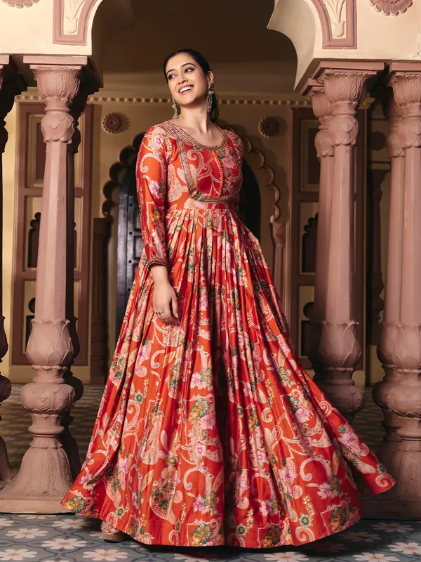 Orange_Georgette_Vatican_Print_Embroidered_Anarkali_Gown_For_Women