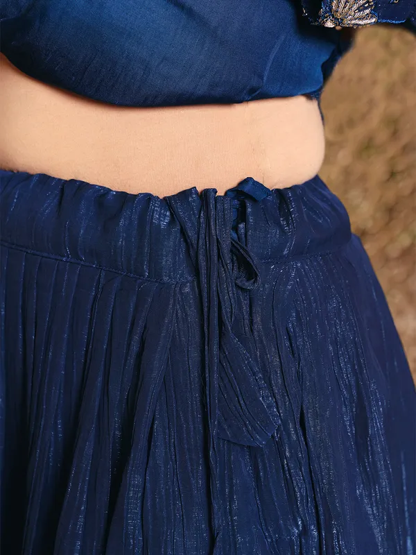 Royal_Blue_Rayon_Vichitra_Embroidered_Choli_Skirt_Set_For_Women