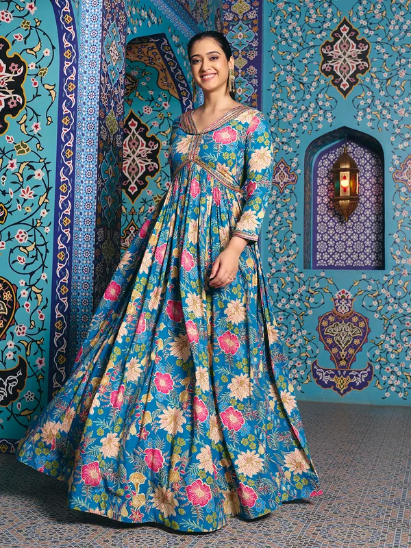 Sky_Blue_Georgette_Flared_Anarkali_Embroidered_Gown_For_Women