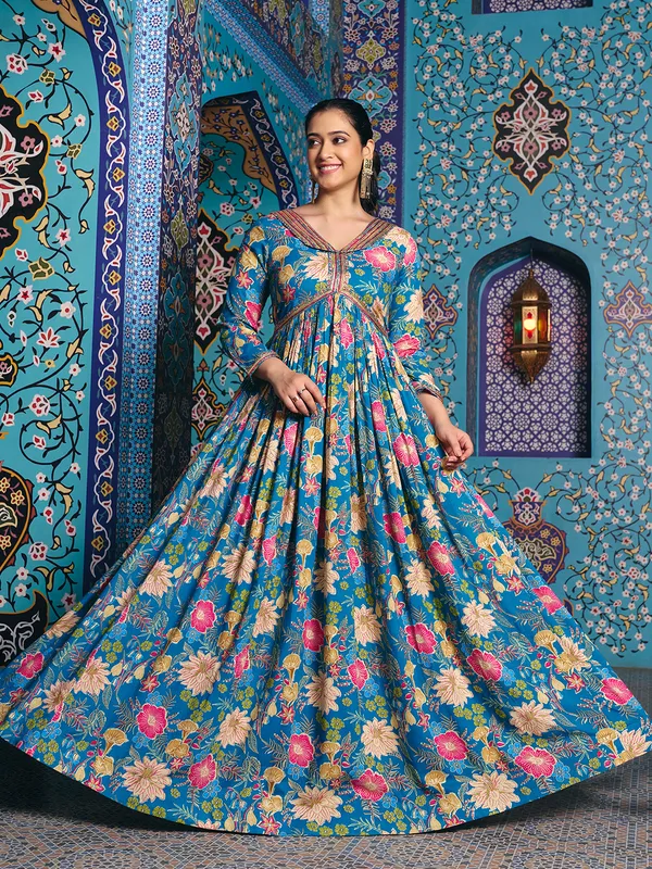 Sky_Blue_Georgette_Flared_Anarkali_Embroidered_Gown_For_Women