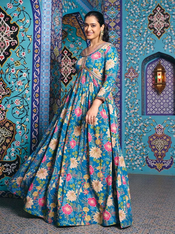 Sky_Blue_Georgette_Flared_Anarkali_Embroidered_Gown_For_Women