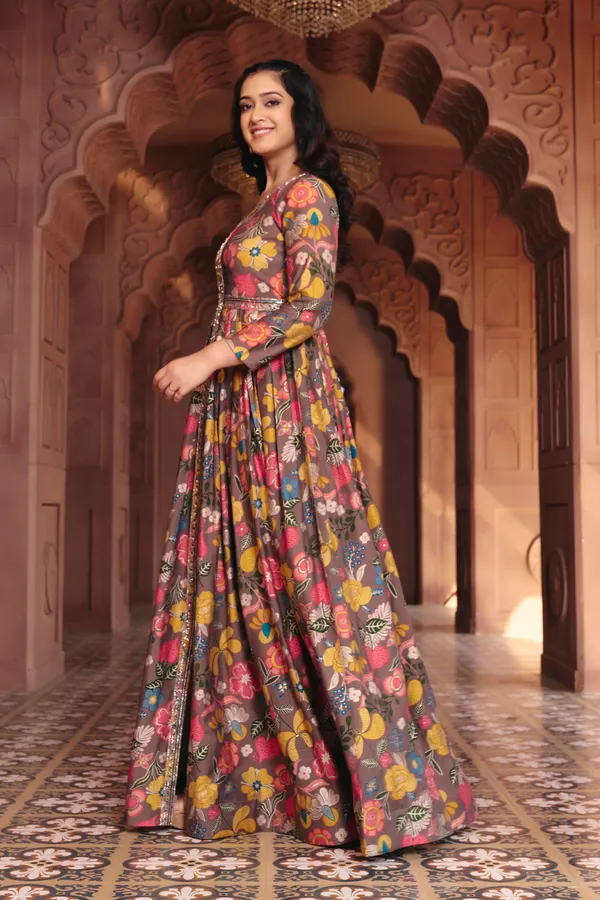 Coffee_Georgette_Flared_Anarkali_Embroidered_Gown_For_Women