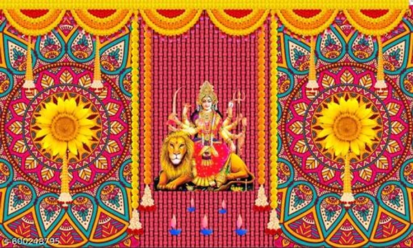 Colorful_Mandala_Durga_Maa_Washable_Wall_Poster_5X7_Inch_Pooja_Room_Decoration
