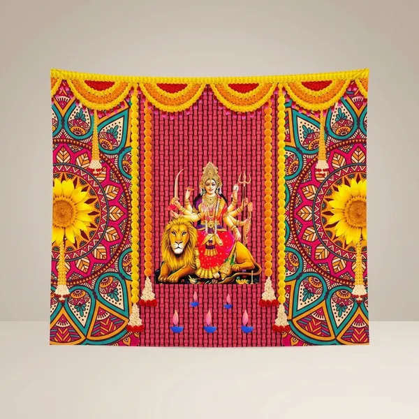 Colorful_Mandala_Durga_Maa_Washable_Wall_Poster_5X7_Inch_Pooja_Room_Decoration