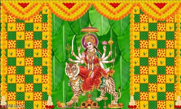 Durga_Maa_Poster_On_Washable_Cloth_5X7_Inch_Navratri_Pooja_Room_Wall_Decoration