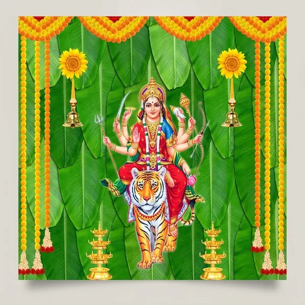Durga_Maa_Washable_Wall_Poster_5X7_Inch_Pooja_Room_&_Navratri_Decoration