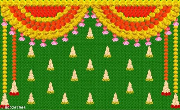 Traditional_Washable_Flower_Garland_Wall_Poster_5X7_Inch_Pooja_Backdrop_For