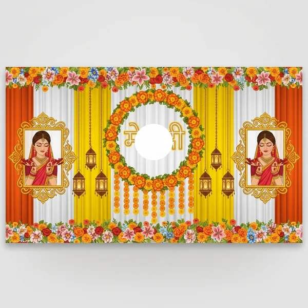 Mehendi_Backdrop_|_8X5_Ft_|_Bright_Floral,_Lantern_&_Marigold_Design